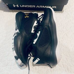 Under Armour Black and White Athletic Shoes
